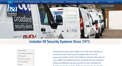 Desktop Screenshot of broadlandsecurityalarms.co.uk