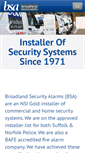 Mobile Screenshot of broadlandsecurityalarms.co.uk